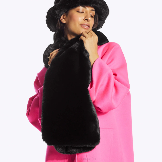 Kurt Geiger mujer bufanda de amapola de Londres 2LPR510 | accesorios negro